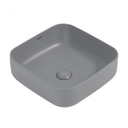 Abber Раковина накладная 385x385мм Rechteck, серый арт. AC2211MG
