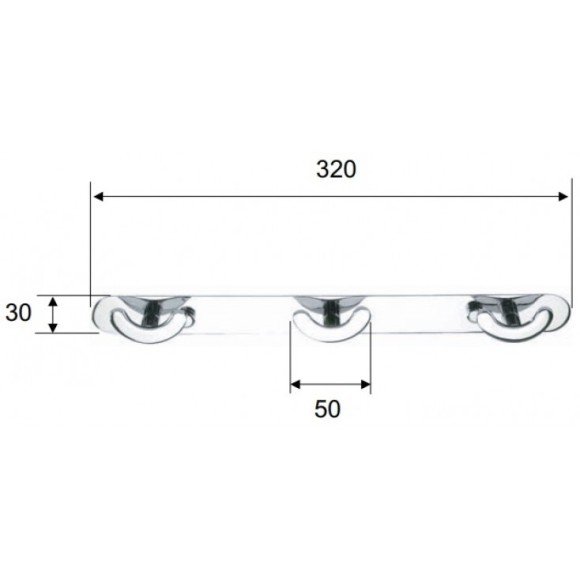 Remer Крючок для халата | полотенца Universal RB313CR, цвет: хром