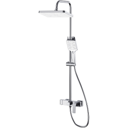 Душевая система тропический душ и 3-функц.лейка, Haiba, хром арт. HB24512 Душевая система тропический душ и 3-функц.лейка, Haiba, хром арт. HB24512
