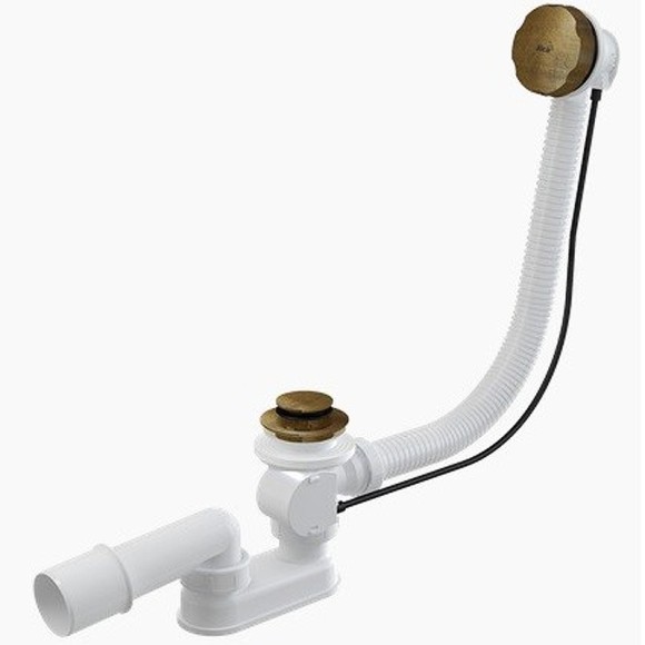 Alcaplast Слив-перелив автомат, бронза арт. A55ANTIC-RU-01