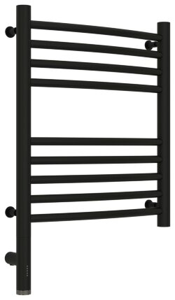 Электрический полотенцесушитель Богема 3.0 выгнутая 500х400 МЭМ левый (матовый чёрный) Сунержа арт. 31-5802-5040