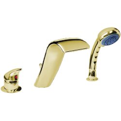 Boheme Смеситель на борт ванны золото Cobra арт. 400 Boheme Смеситель на борт ванны золото Cobra арт. 400