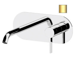 Remer Смеситель для раковины Metrica MC15BG скрытого монтажа, золото матовый Remer Смеситель для раковины Metrica MC15BG скрытого монтажа, золото матовый