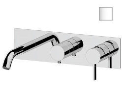 Remer Смесителей для ванны и душа Metrica MC54D2BO скрытого монтажа, белый матовый Remer Смесителей для ванны и душа Metrica MC54D2BO скрытого монтажа, белый матовый