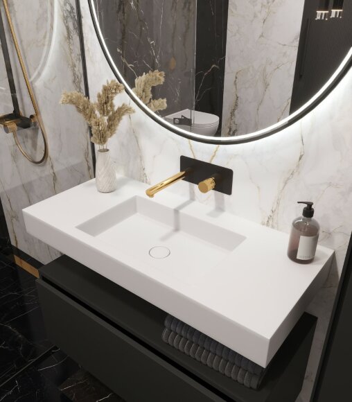 Столешница моноблок 1004*452*100 Armadi Art FLAT ST, арт. 888-100