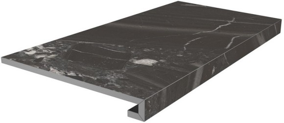 Ступень Риальто 33x80см, клееная чёрный матовый Kerama Marazzi арт. SG850790R\GCF