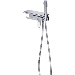 Гигиенический душ с держателем туал.бумаги и полочкой, Haiba, хром арт. HB55553 Гигиенический душ с держателем туал.бумаги и полочкой, Haiba, хром арт. HB55553