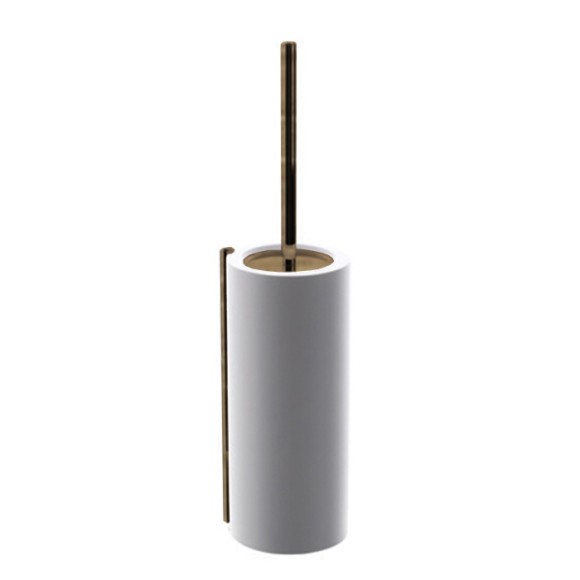 Туалетный ёршик, из композита, подвесной Bertocci, Easy белый матовый/Industrial Bronze арт. 130 0922 8600