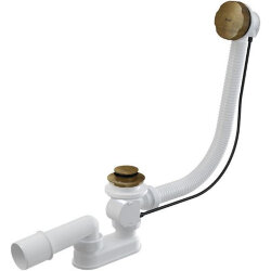 Alcaplast Слив-перелив полуавтомат, бронза арт. A55ANTIC-80-RU-01