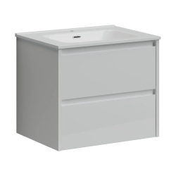 Sancos Тумба подвесная Libra 790х450х500, c двумя ящиками оснащенными доводчиками, белый глянец, арт. LB80W