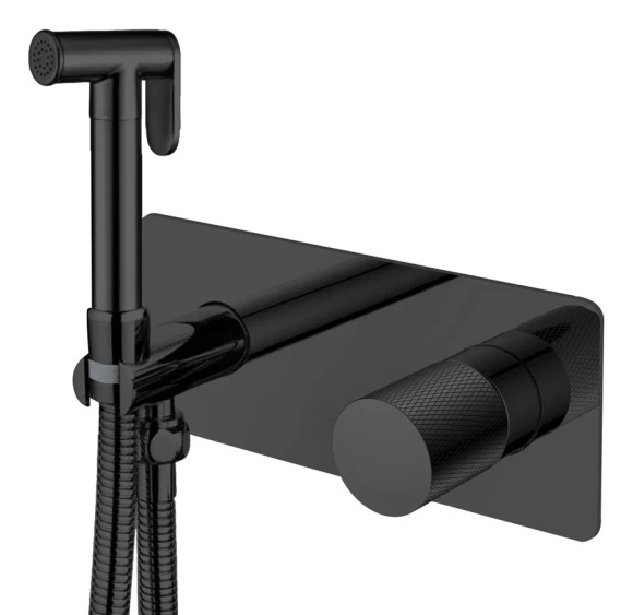 Boheme Смеситель гигиенический black touch black Stick арт. 127-BB.2