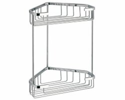 Gedy Решётка угловая 2-х уровневая (20х15хh27), хром арт. 2481(13) Gedy Решётка угловая 2-х уровневая (20х15хh27), хром арт. 2481(13)