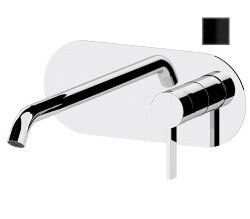 Remer Смеситель для раковины Metrica MC15CFP скрытого монтажа, черный глянец Remer Смеситель для раковины Metrica MC15CFP скрытого монтажа, черный глянец