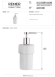 Remer Дозатор для жидкого мыла Minimal INOX ACCE13WI, цвет: белый