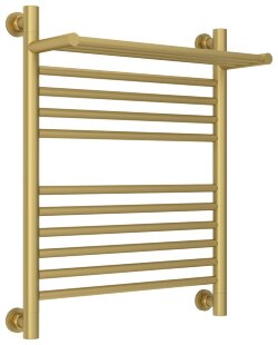 Водяной полотенцесушитель Богема с полкой+ 600х500 (матовое золото) Сунержа арт. 032-0223-6050 Водяной полотенцесушитель Богема с полкой+ 600х500 (матовое золото) Сунержа арт. 032-0223-6050