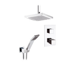 Remer Душевой комплект Qubika Thermo QT92S22, цвет хром