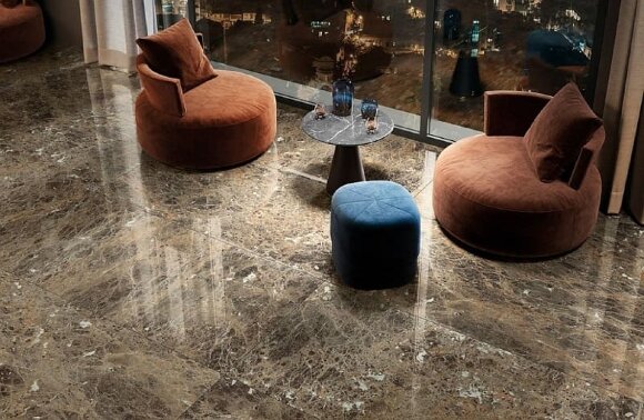 Керамогранит Emperador Dark Nat Ret 80x160 Charme deluxe, Italon под мрамор - 610010001926