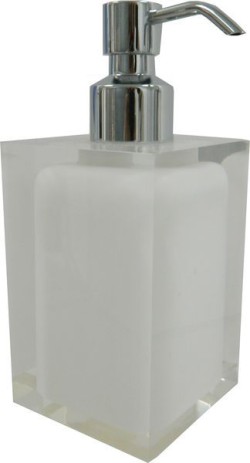 Gedy Настольный дозатор с загнутой металлической помпой Rainbow, белый арт. RA81(02)