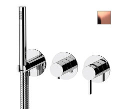 Remer Встроенный смеситель для душа Metrica MC97D2PRP ручной душ и гибкий шланг длиной 150 см, медь матовый Remer Встроенный смеситель для душа Metrica MC97D2PRP ручной душ и гибкий шланг длиной 150 см, медь матовый