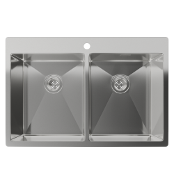 Мойка для кухни 740x500x200 Rinox Rivelato, нержавеющая сталь арт. 7450 2В Мойка для кухни 740x500x200 Rinox Rivelato, нержавеющая сталь арт. 7450 2В