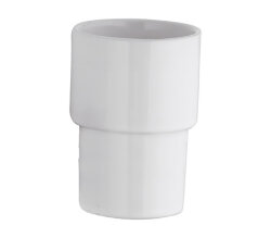 Remer Стакан для зубных щеток Flat ACCE15, цвет: белый Remer Стакан для зубных щеток Flat ACCE15, цвет: белый