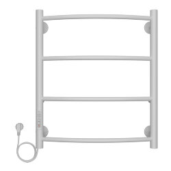 Azario Полотенцесушитель электрический 500/600 4 секции, диммер слева, белый, Verona арт. AZ04756W