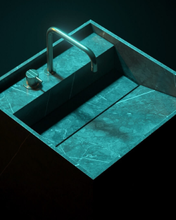 Artcer Напольная раковина из керамогранита, цвет: серый, арт. 1152