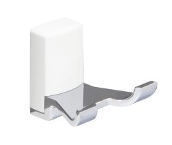 WasserKRAFT Крючок двойной leine k-5023dwhite цвет: хром