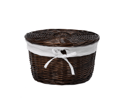 WasserKRAFT Плетеная корзина с крышкой donau wb-530-l цвет: коричневый
