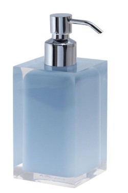 Gedy Настольный дозатор с загнутой металлической помпой Rainbow, голубой арт. RA81(86)