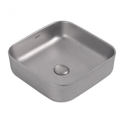 Abber Раковина накладная 385x385мм Rechteck, серый арт. AC2211MS