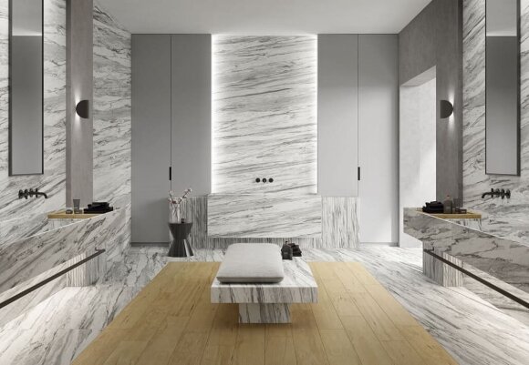 Керамогранит Bianco Paradiso Cer Ret 60x120 Skyfall, Italon под бетон, цемент, камень - 610015000488