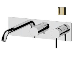 Remer Смесителей для ванны и душа Metrica MC54D2DO скрытого монтажа, золото глянцевый Remer Смесителей для ванны и душа Metrica MC54D2DO скрытого монтажа, золото глянцевый