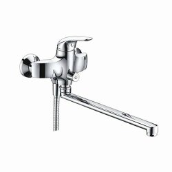 WasserKRAFT Смеситель для ванны с длинным изливом rossel 2802l цвет: хром