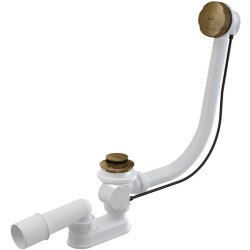 Alcaplast Слив-перелив полуавтомат антик, бронза арт. A55ANTIC