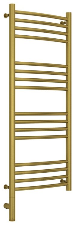 Электрический полотенцесушитель Богема 3.0 выгнутая 1000х400 МЭМ левый (состаренная латунь) Сунержа арт. 051-5802-1040