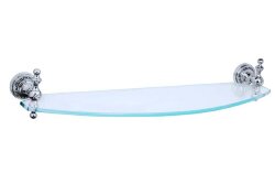 Boheme Стеклянная полка латунь, стекло, хром Brillante арт. 10436 Boheme Стеклянная полка латунь, стекло, хром Brillante арт. 10436