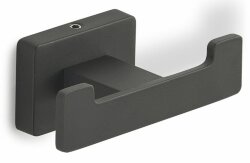 Gedy Крючок двойной Atena, черный арт. 4426(14)