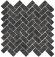 Italon Мозаика Black Mosaico Cross 29.7х31.5, под бетон, цемент, камень Room - 620110000099