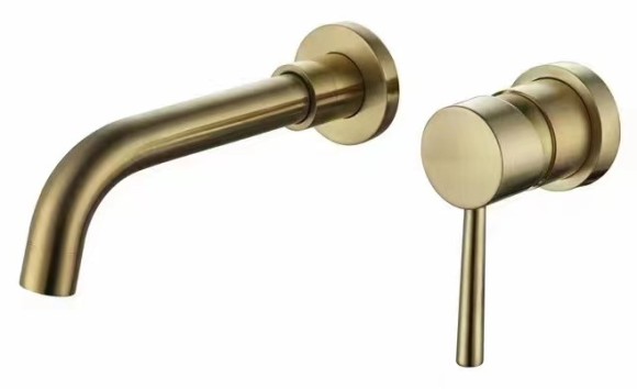 Смеситель скрытого монтажа для умывальника Esko, золото арт. SM28 GLD