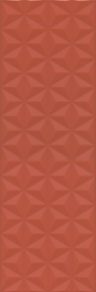Настенная плитка Диагональ 25x75см, красный структура обрезной Kerama Marazzi арт. 12120R
