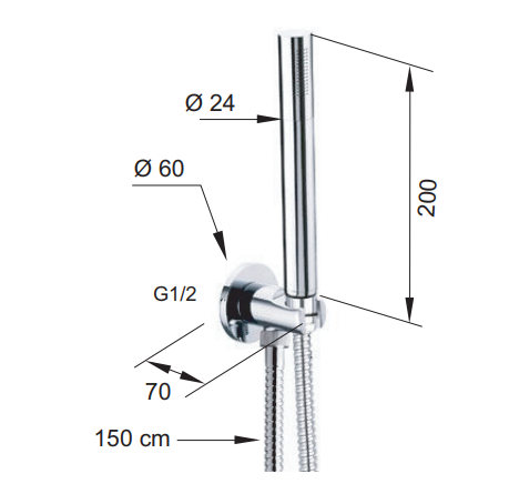 Remer Душевая лейка Wellness Inox 337M317MMBO, цвет: белый Remer Душевая лейка Wellness Inox 337M317MMBO, цвет: белый
