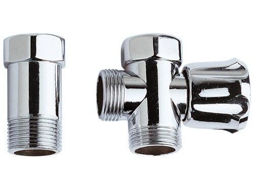 Remer Трехходовый шаровой кран 3/4" 258, цвет: хром
