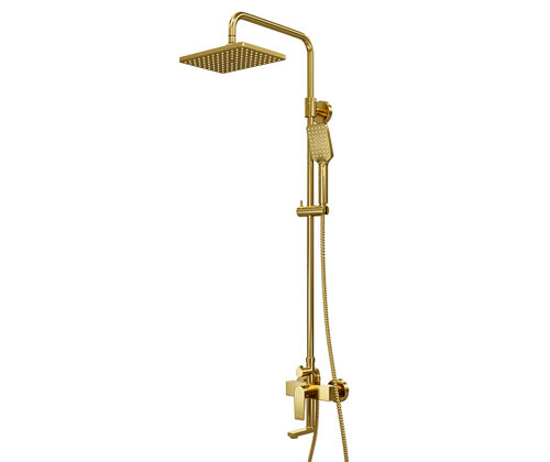 WasserKRAFT Душевой комплект со смесителем a15501 цвет: золото