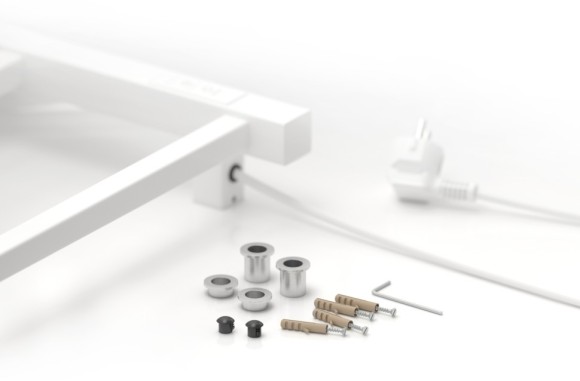 Электрический полотенцесушитель Формат 26 600х500 правый (матовый белый) Стилье арт. 30526-6050 Электрический полотенцесушитель Формат 26 600х500 правый (матовый белый) Стилье арт. 30526-6050