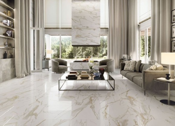 Italon Ступень Calacatta Scalino Ang. Sinistro 33x120, под мрамор Charme evo - 620070001171