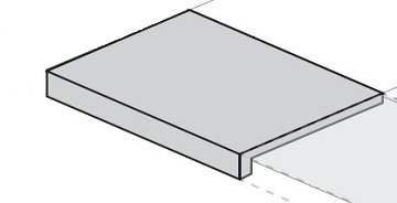 Italon Ступень угловая X2 Silver Scal Ang Sx 33x60, под бетон, цемент, камень Genesis x2 - 620070001078 Italon Ступень угловая X2 Silver Scal Ang Sx 33x60, под бетон, цемент, камень Genesis x2 - 620070001078
