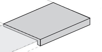 Italon Ступень угловая Titanio Scalino Angolare Destro 33x45, под бетон, цемент, камень Materia - 620070000833 Italon Ступень угловая Titanio Scalino Angolare Destro 33x45, под бетон, цемент, камень Materia - 620070000833