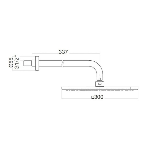 Webert верхний душ, AC0842740 цвет: белый