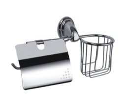 Держатель для туалетной бумаги с подставкой, Haiba, хром арт. HB1503-1 Держатель для туалетной бумаги с подставкой, Haiba, хром арт. HB1503-1